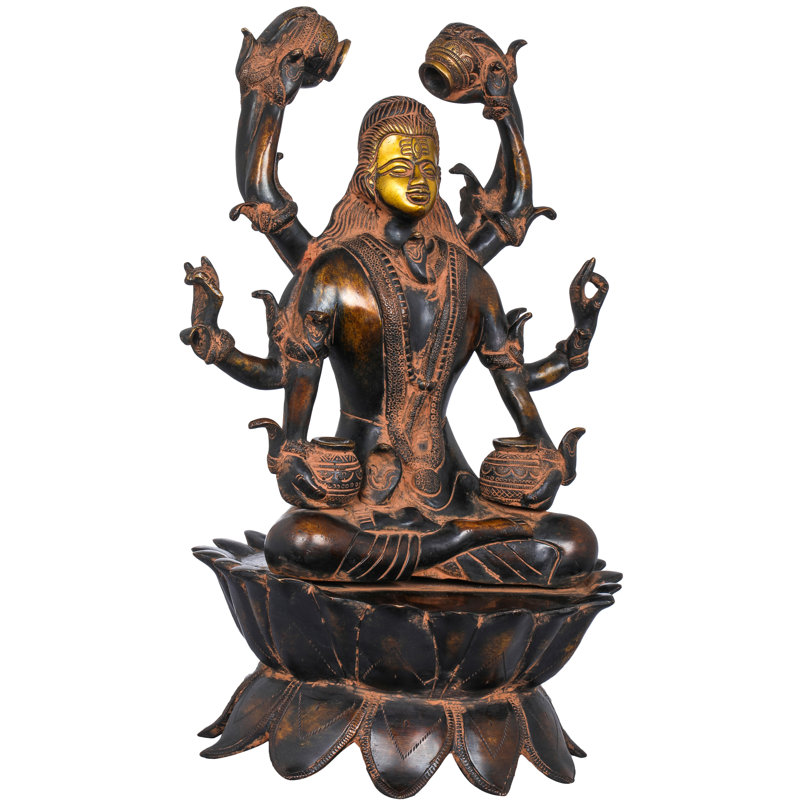 Figurine Ashtabhujadhari, Noir