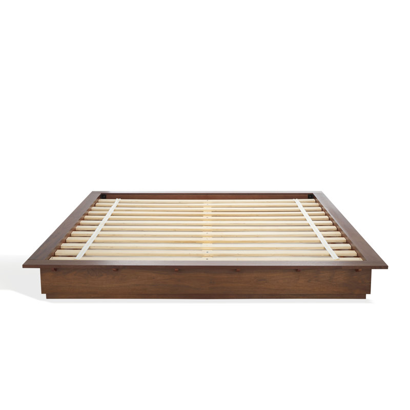 Celesia Wood Bed Frame, Walnut, King