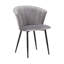 Chaise d'appoint rembourrée en velours Forseti-1459289188