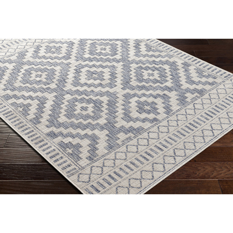 Outdoor Boho Rug Blue/Grey_TRG2352, Rectangle 200 x 275cm