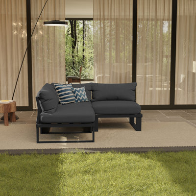 Anusri 3 - Person Outdoor Conversation Set with Cushions