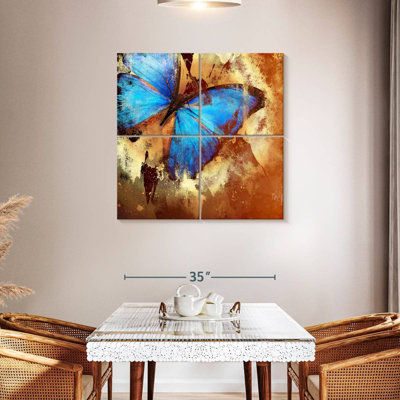 Papillon bleu Brampt