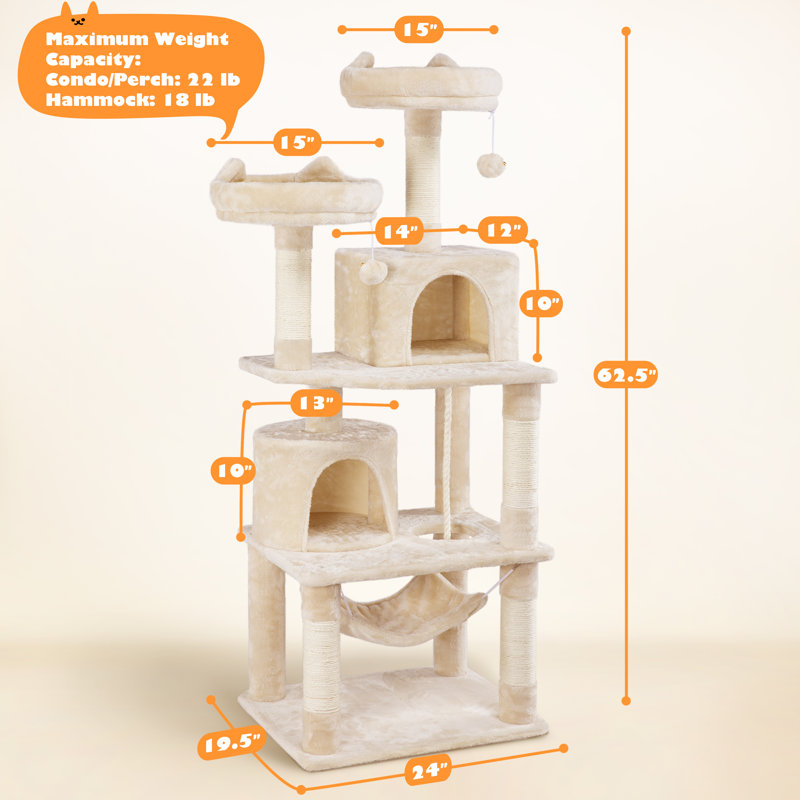 Siegfried Multi-Level Cat Tree, Beige