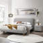 Table de chevet 2 tiroirs Grey Boucle