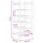 Open Shelving Wine Bottle Rack Natural-930145935