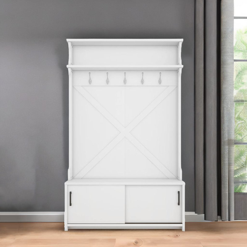 Multifunctional Coat Rack, White