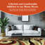 Tapis orange / beige / vert Walter-35991996