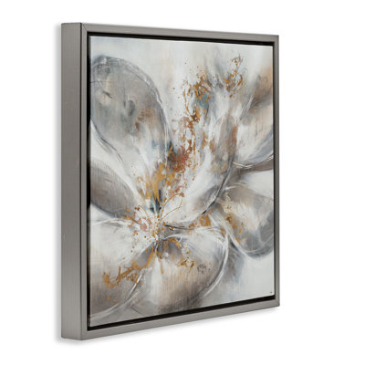 Peinture abstraite fleurie