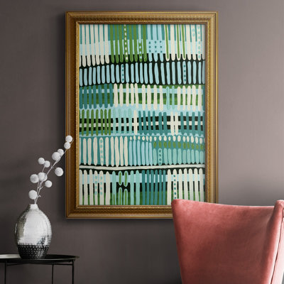 " Teal Pattern II " Painting Print