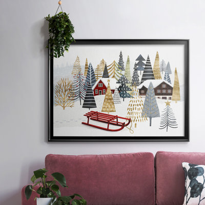 Christmas Chalet Collection A, reproduction d'art sur toile