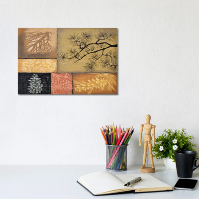 Pine Cones by Susan Clickner - Wrapped Canvas Painting