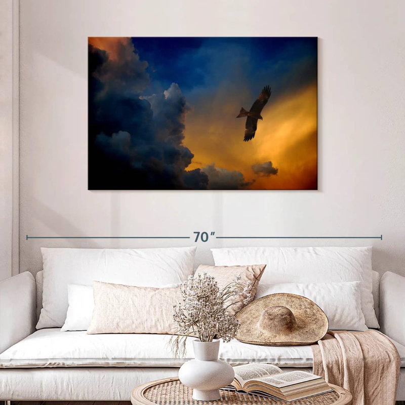 Brampt Twilight Flying Eagle, 30" H x 45" W