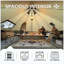 Tente Bell 4 saisons 13,1pi, beige et imperméable avec yourte Glamping Yourte, pour 8 personnes-126693932