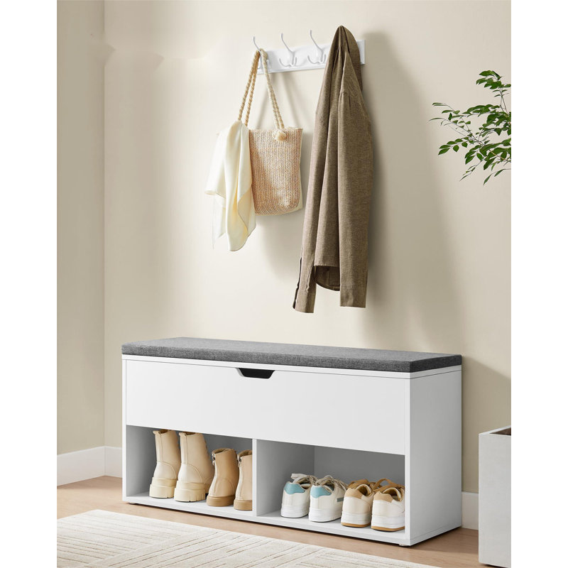 Shoe Storage, 2 Open and 1 Hidden Compartments