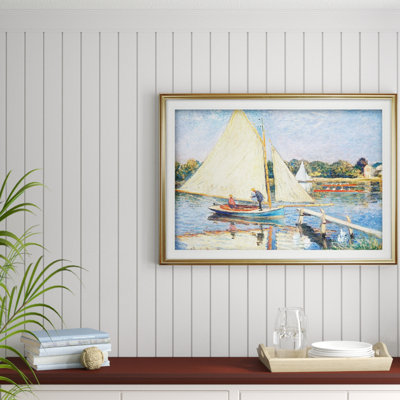 «Boaters at Argenteuil», reproduction de peinture à l'huile