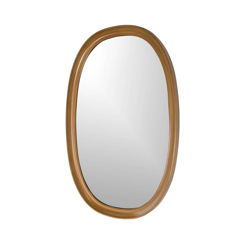 Maison Modern Oval Mirror, Brown