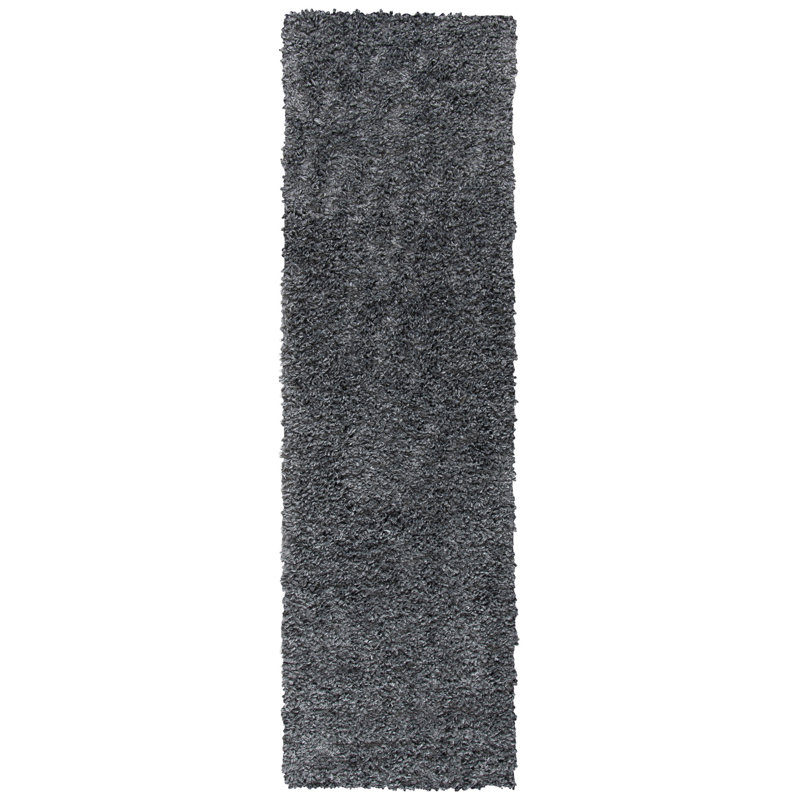 Edgecombe Shag Performance Solid Color Rug, Runner 2' x 11'