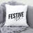 Christmas_Black-16 Polyester/Polyester Blend Reversible Throw Pillow-779973380