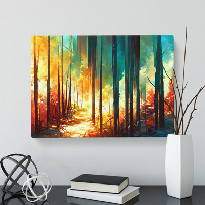 Awesome Abstract Forest Vol.2 - Wrapped Canvas