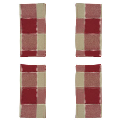 Serviette en coton 20 po écossais Sam