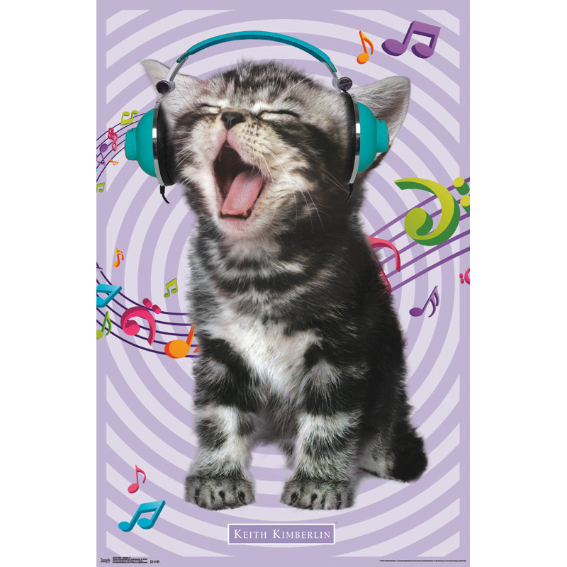Impression sur papier 14 chat-chante