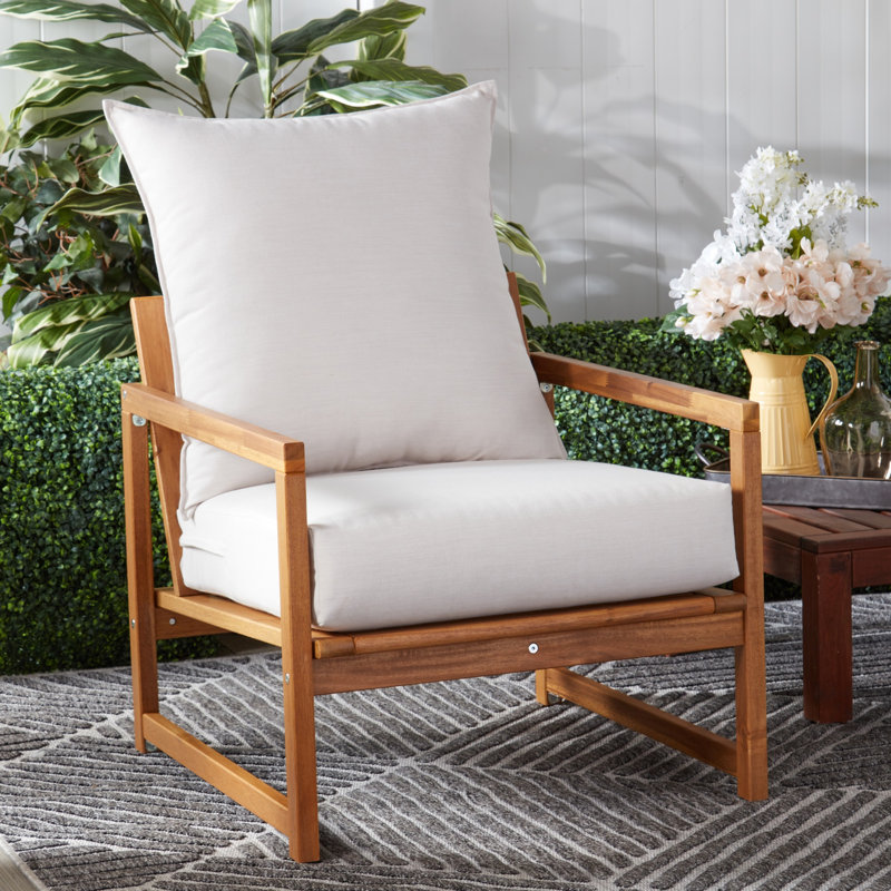 Outdoor Deep Seat Sunbrella Fabric Cushion Set, Cast Pumice