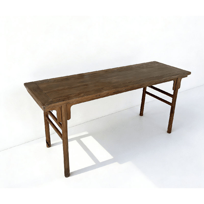 Table de peinture chinoise antique de 75 po de long