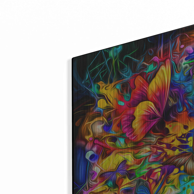 «Melting Pot», art mural en métal, H 24 po x l 24 po x P 0,13 po