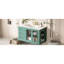 Meuble-lavabo Lake, 36 po avec 3 tiroirs, porte vitrée d'intimité, meuble-lavabo en céramique de style chic, spacieux et élégant