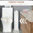 Toilet Paper Cabinet with 2 Shelves