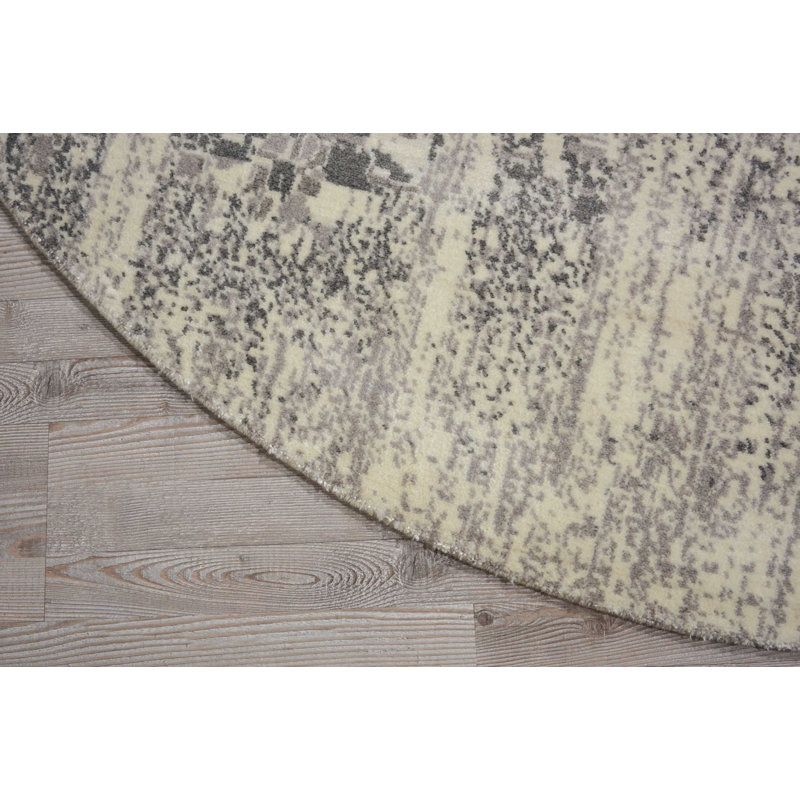 Tapis ivoire Idaville, Round 8' x 8'