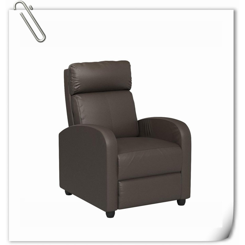 Faux Leather Massage Chair, Brown Faux Leather