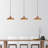 Adjustable Height Single Pendant With Metal Cap-516906330