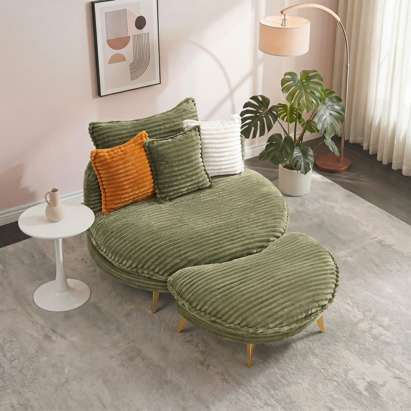 Canapé-lit Aurora Mid-Century, Vert