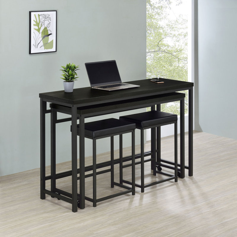 Ensemble de tables 4 pièces à hauteur de comptoir Klekner