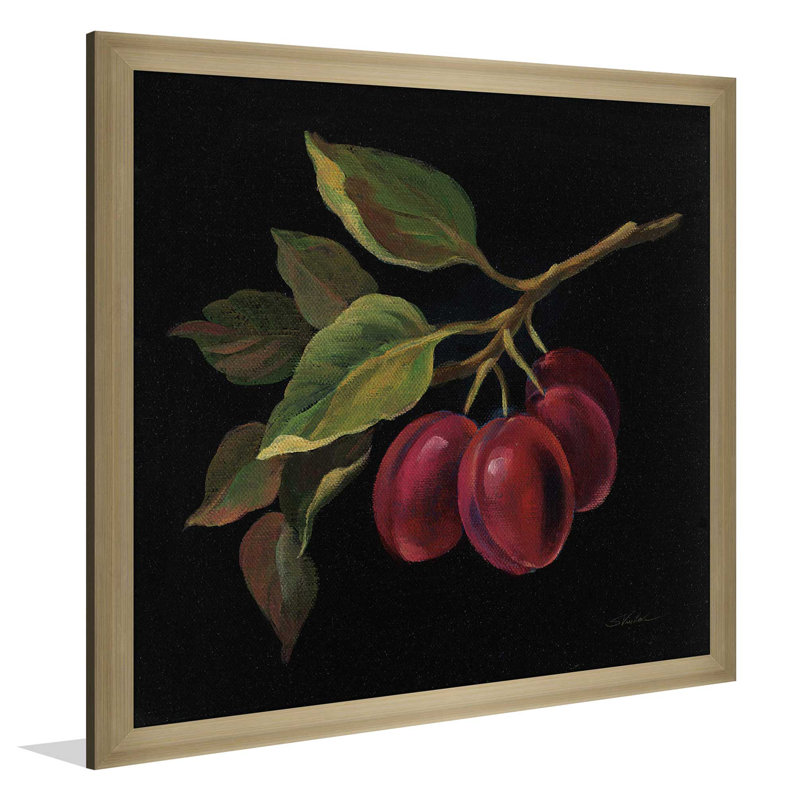 « prune no words », reproduction de peinture à l’acrylique sur toile, H 21,5 po x l 21,5 po x P 0,75 po