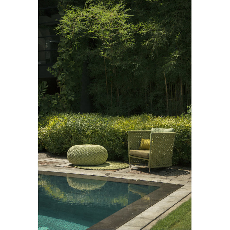 Harada Outdoor Pouf, Cane Round Ropetek