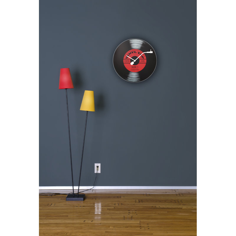Nollan  Vinyl Tap 16.93" Record Wall Clock