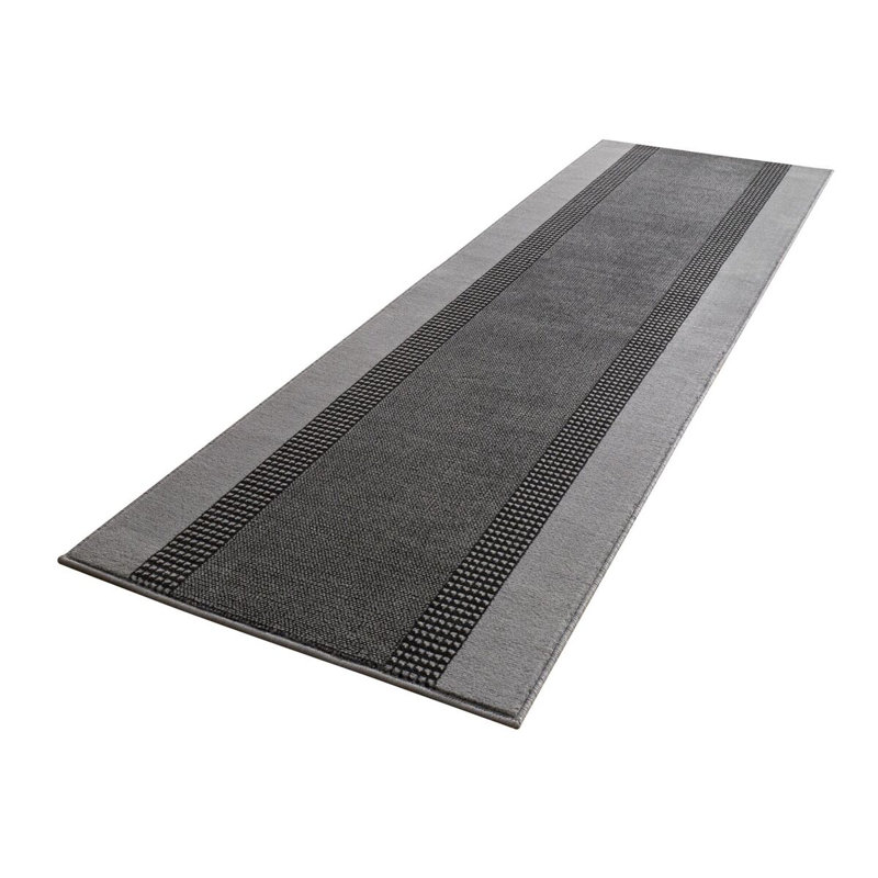 Plant Machine Woven Grey Indoor Rug, Runner 80 x 300 cm