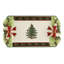 Spode Christmas Tree Figural Tartan Tray 12"