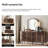 Xaime Mid-Century Modern Slatted Sideboard -544873065