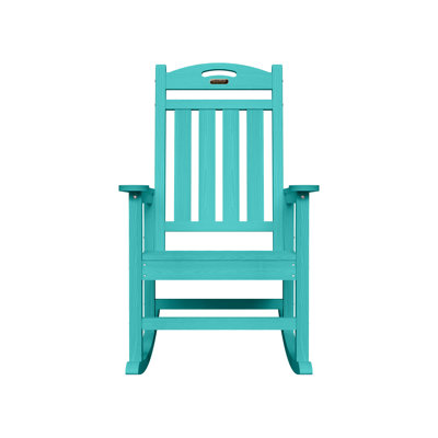 HDPE Rocking Adirondack Chair Rocking Fire Pit Chairs Patio Rocker Chair by Winston Porter