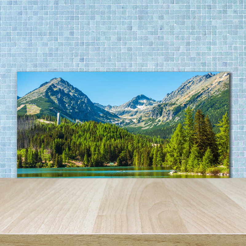 50cm W x 100cm L Glass Peel and Stick Panel