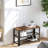 3-Tier Shoe Bench with Metal Mesh Shelves-2099414942