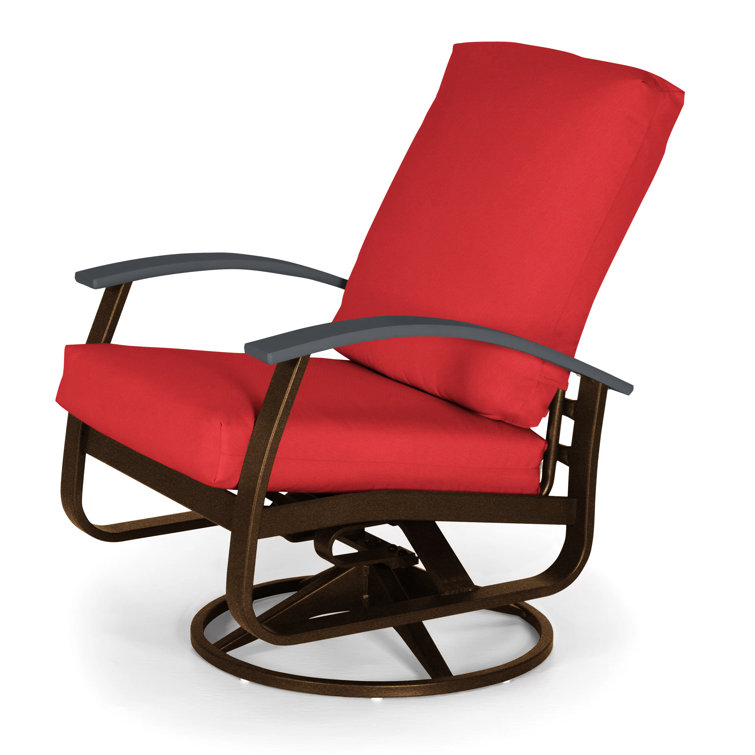 Askar Swivel Powder Coated Aluminum Outdoor Lounge Chair