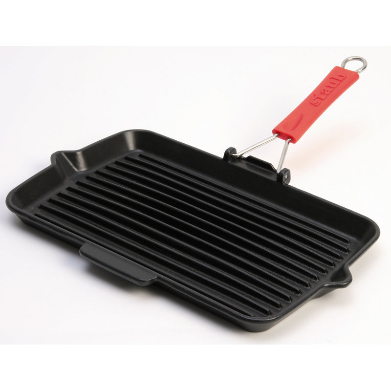 Rectangular Grill with Silicone Handle