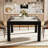 47-Inch Faux Marble Square Dining Table
