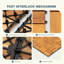 10 tuiles de terrasse à emboîtement, 10 pi x 11,8 po pour l'extérieur