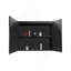 Surface de l'armoire à pharmacie 30X26 pouces à DEL noir, désembueur, antibuée, lumières à intensité variable