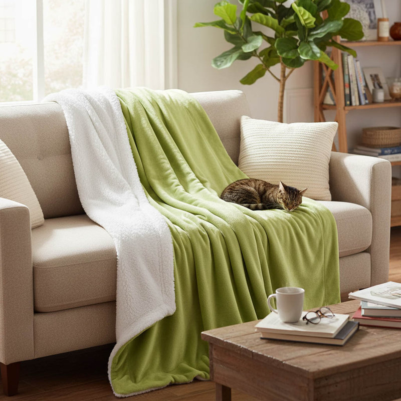 Throw Blanket, Green